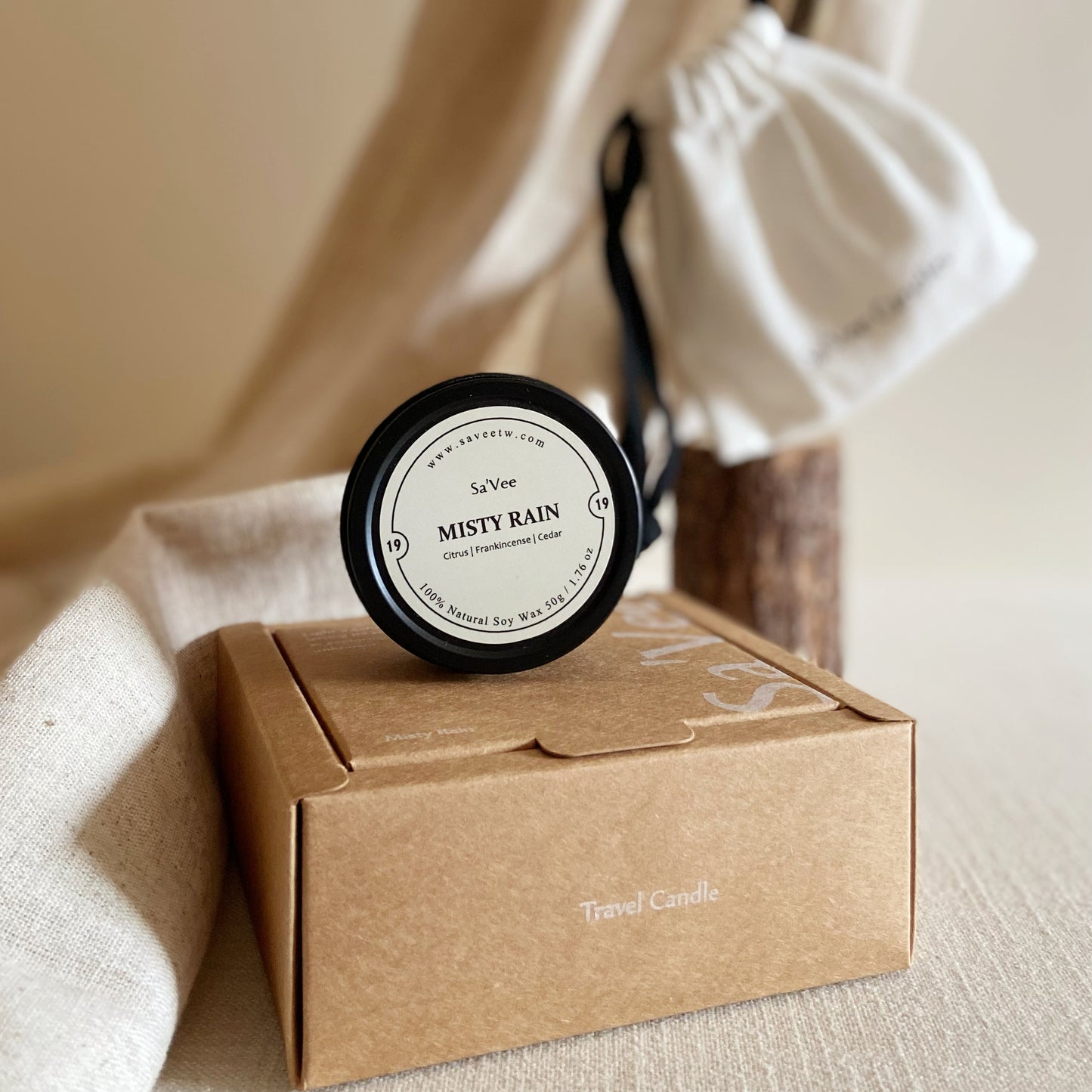 Sa'Vee Travel Candle No.19 Misty Rain
