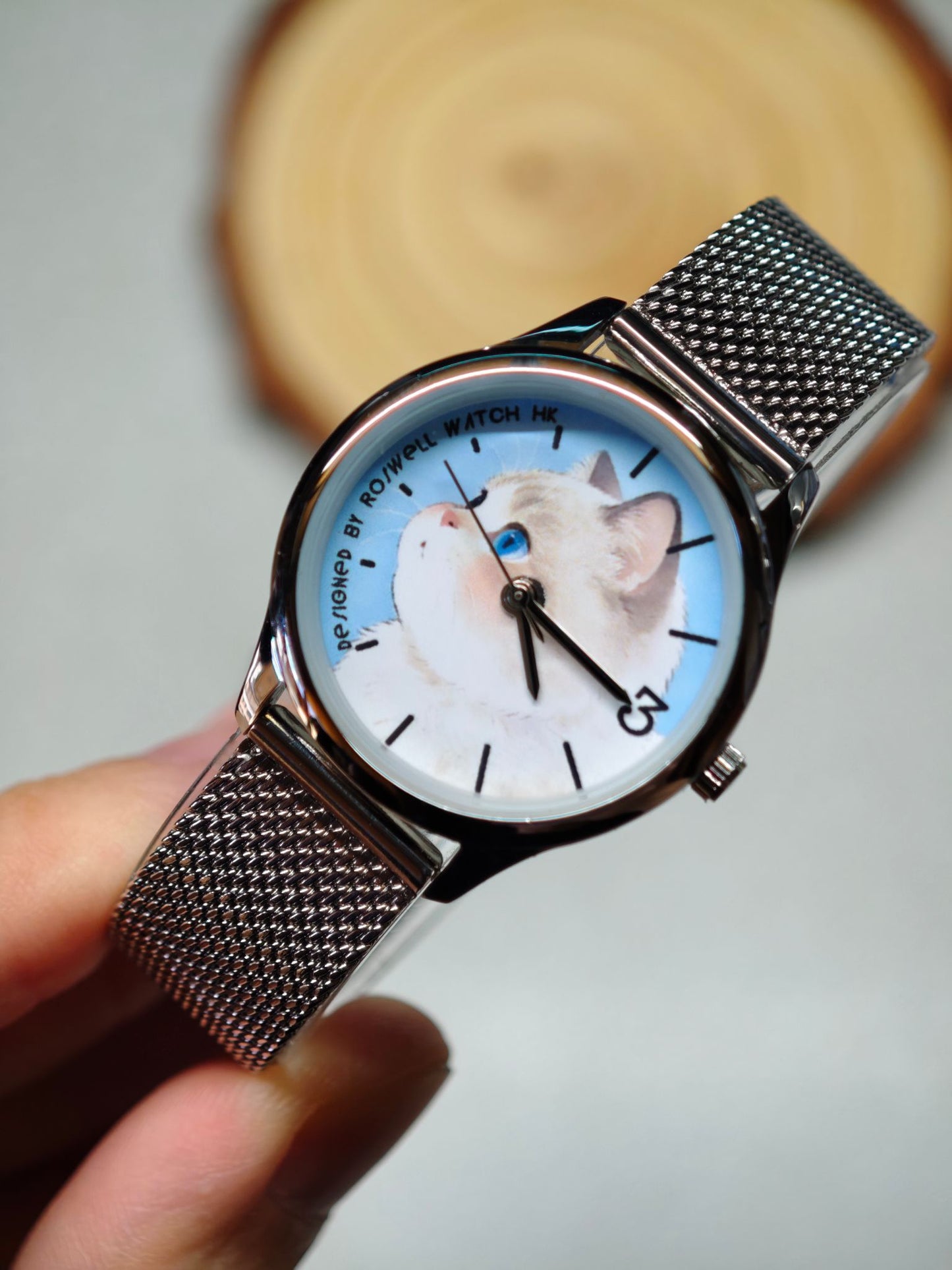 Roswell Watch HK ♡♡ 29mm 粉色治癒系貓貓錶 ♡