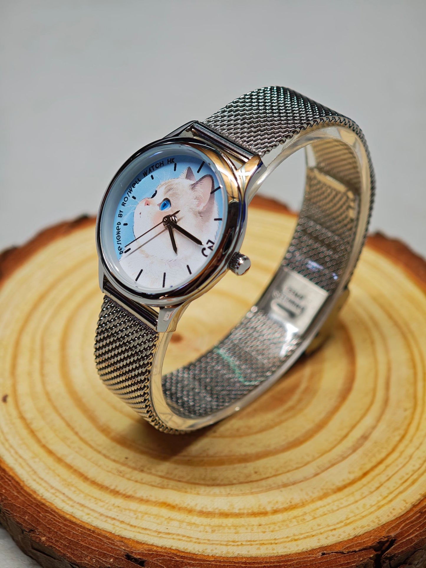 Roswell Watch HK ♡♡ 29mm 粉色治癒系貓貓錶 ♡