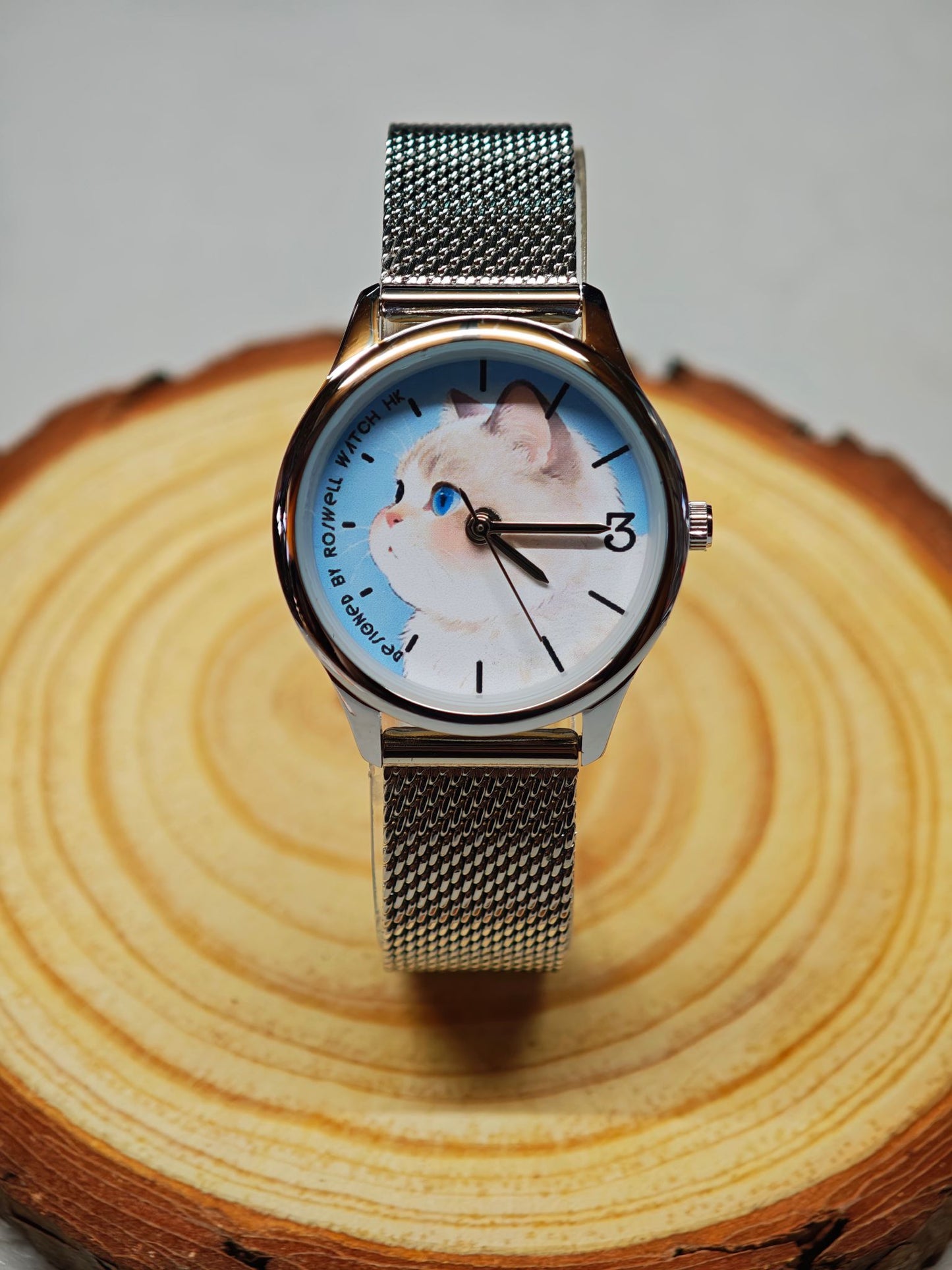 Roswell Watch HK ♡♡ 29mm 粉色治癒系貓貓錶 ♡