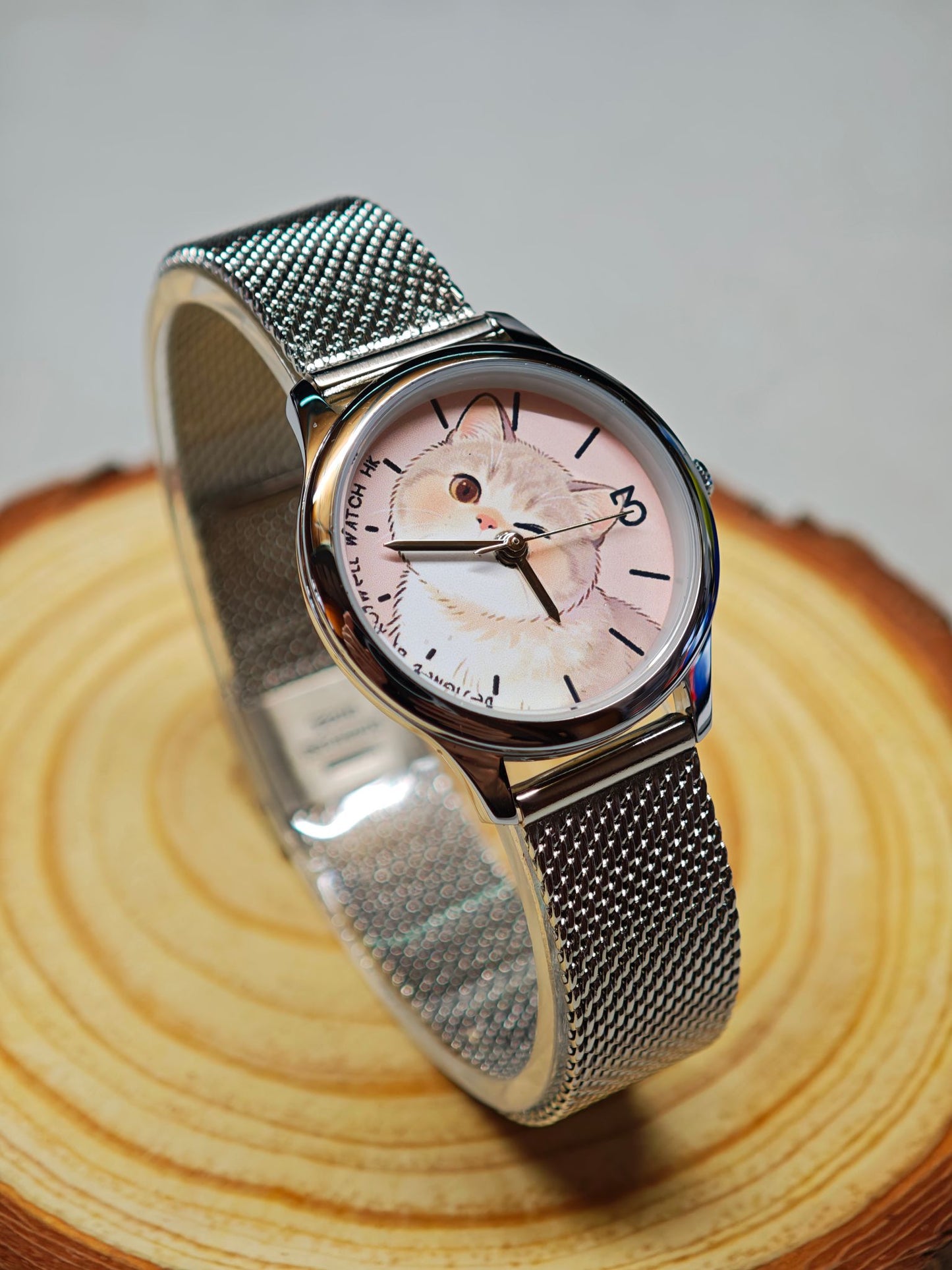 Roswell Watch HK ♡♡ 29mm粉色可愛治癒系貓貓錶 ♡