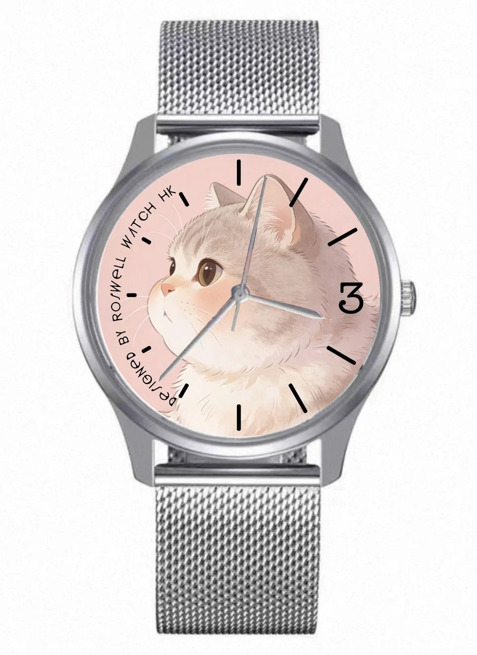 Roswell Watch HK ♡♡ 29mm 粉色治癒系貓貓錶 ♡