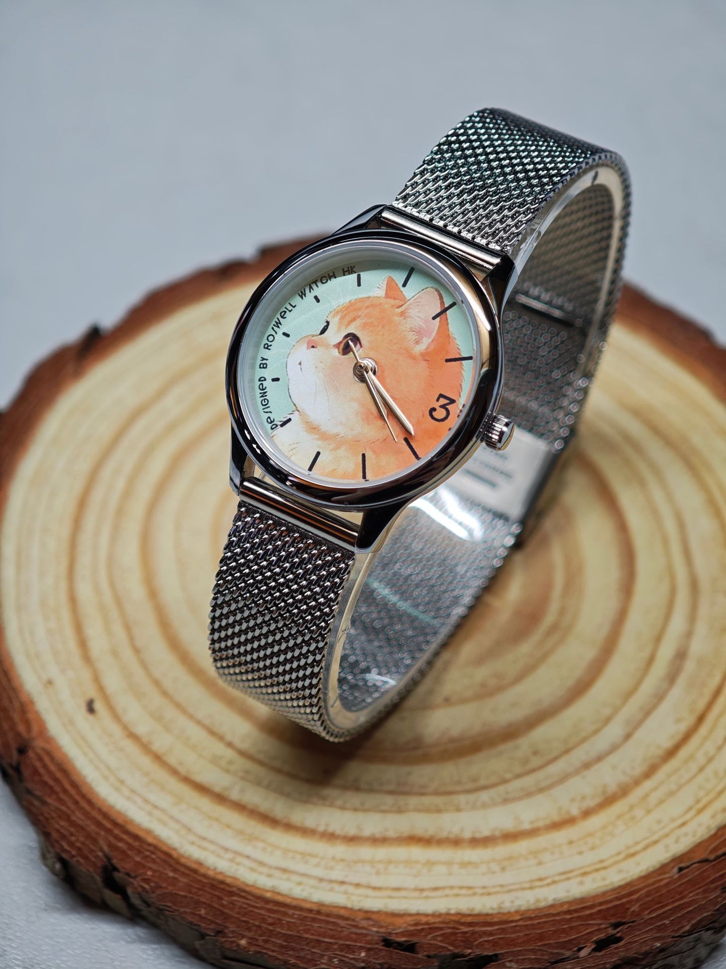 Roswell Watch HK ♡♡ 29mm 粉色治癒系貓貓錶 ♡