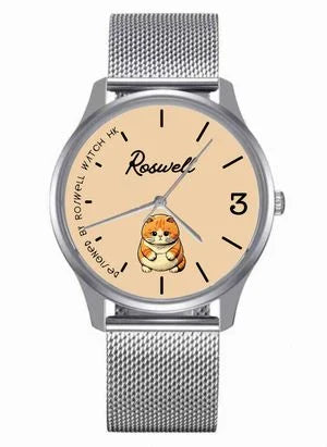 Roswell Watch HK ♡♡ Pudgy Cat 粉色 貓貓錶 ♡