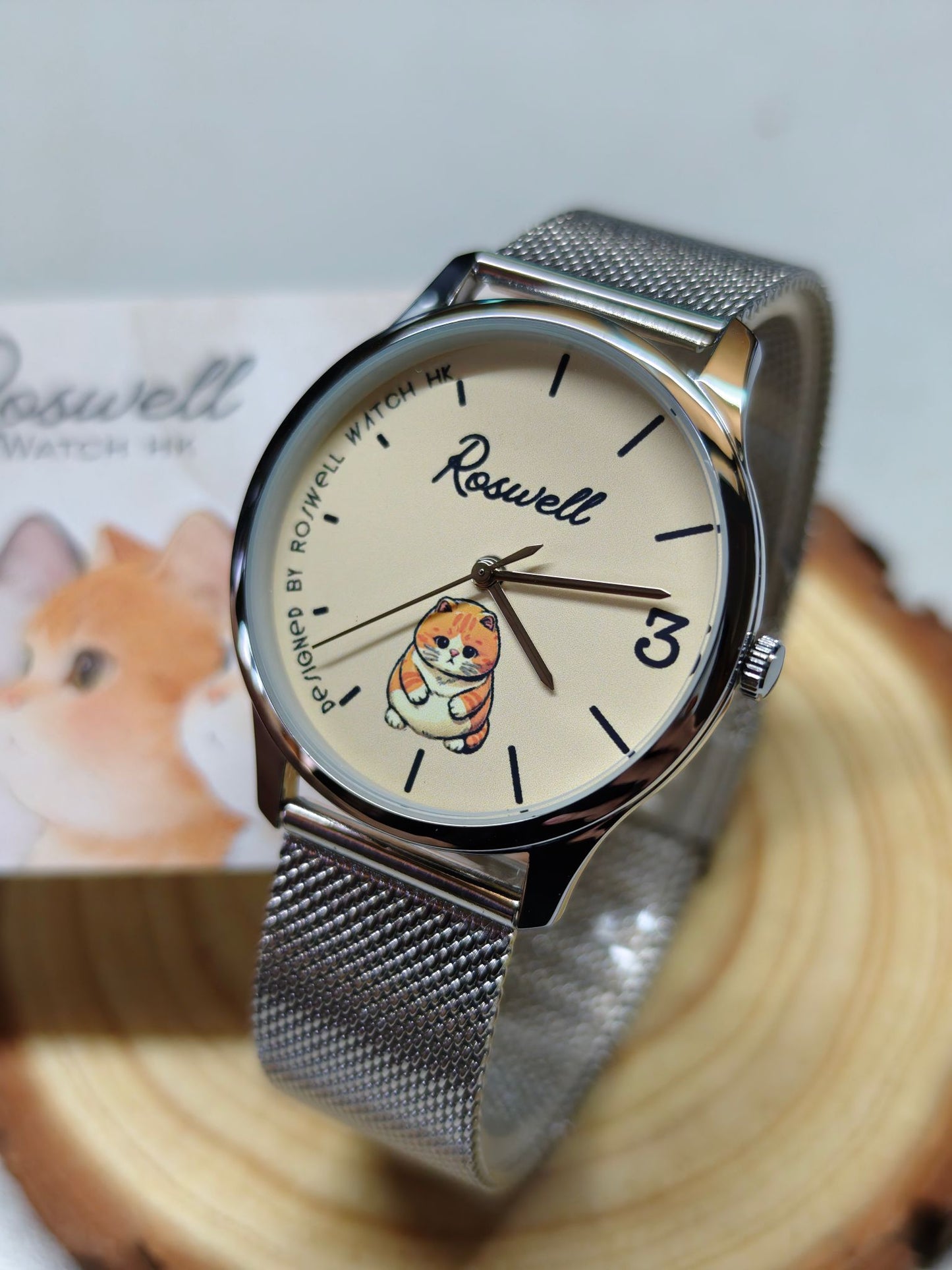 Roswell Watch HK ♡♡ Pudgy Cat 粉色 貓貓錶 ♡
