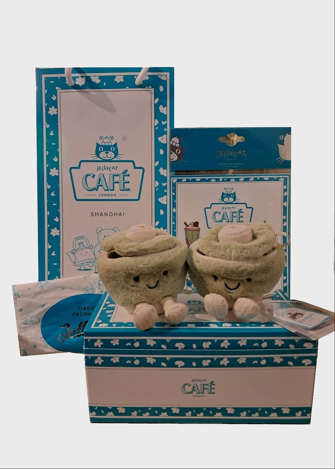 001 Jellycat ♡上海限定 Ool & Ong Teacups Set♡